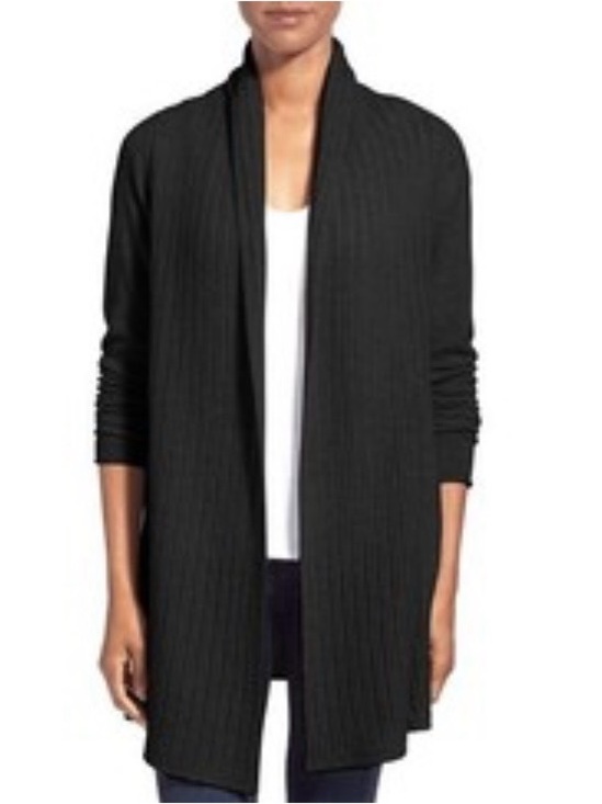 Kinross Sweaters - KINROSS Size Small Green Olive Cashmere Shawl Collar Open Front Cardigan